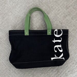 Kate Spade Black and Green Tote Bag